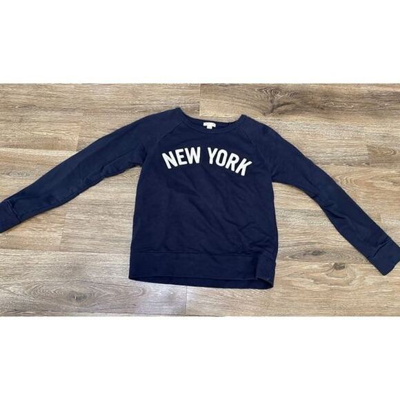 Crew cuts everyday New York sweatshirt girls size 12 Blue Back 2 School - Picture 1 of 2